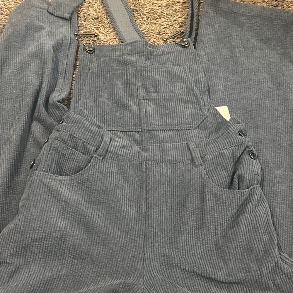 Thread & Supply Gray Corduroy Jumpsuit